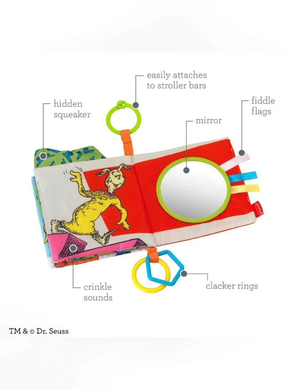 Dr Seuss Fox in Sox Baby Activity Book NWT